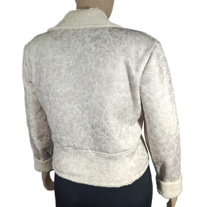 Campera Gamulán Biker Forrada Piel Corderito - Image 2