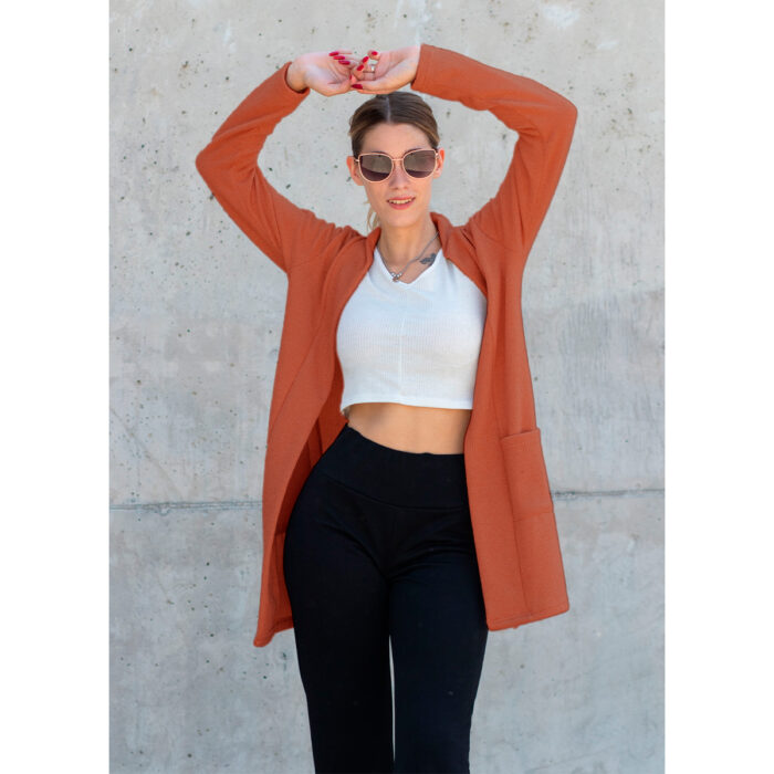 Saco Spolverino Lanilla Con Bolsillos - Image 4